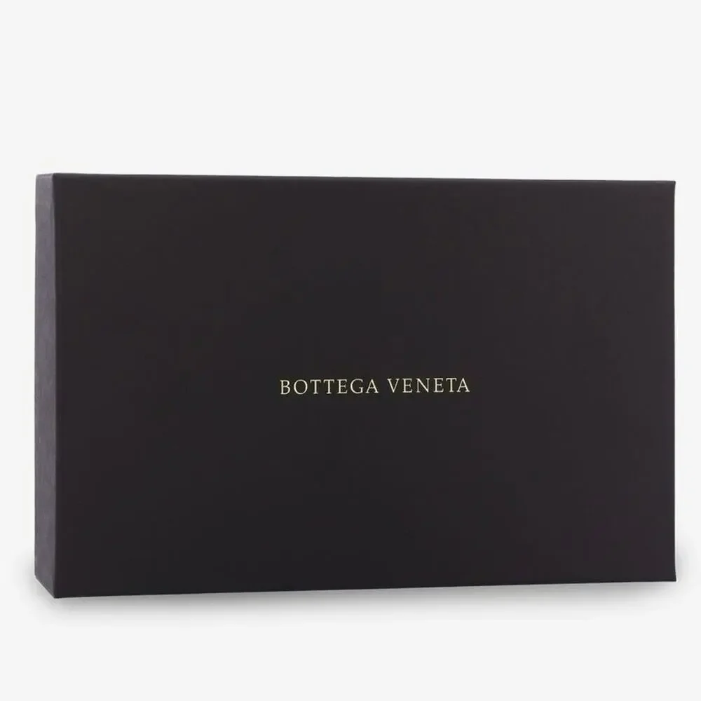 NEW Bottega Veneta Cassette Intreccio Leather Bifold Wallet Black Italy Designer